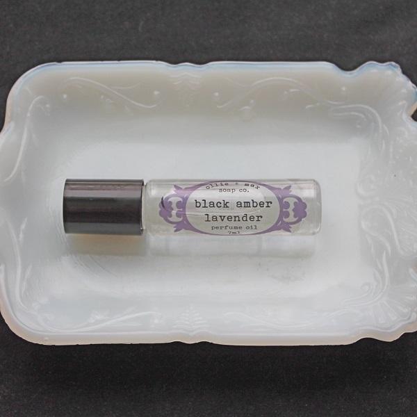 Black Amber and Lavender Vegan Perfume Oil - Image 3