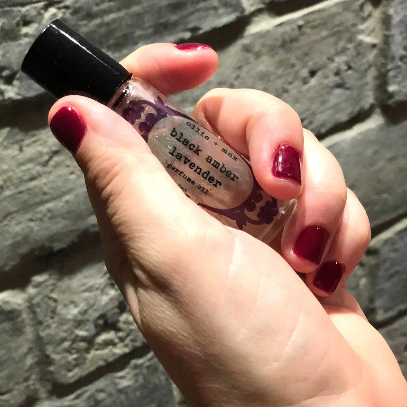 Black Amber and Lavender Vegan Perfume Oil - Image 6