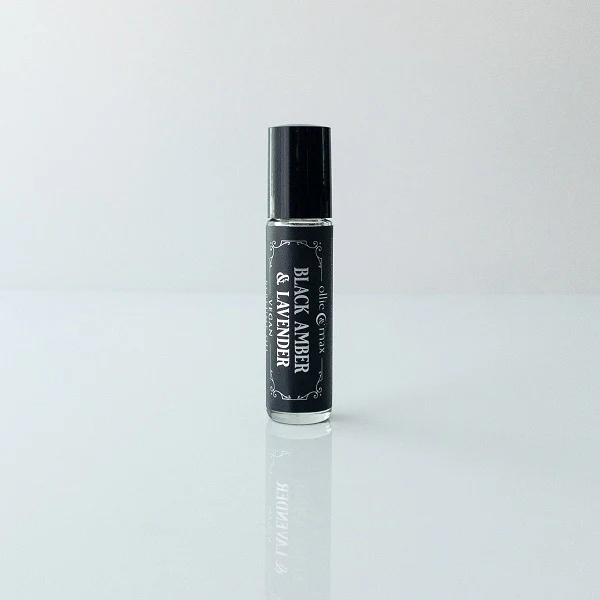 Black Amber and Lavender Vegan Perfume Oil - Image 8
