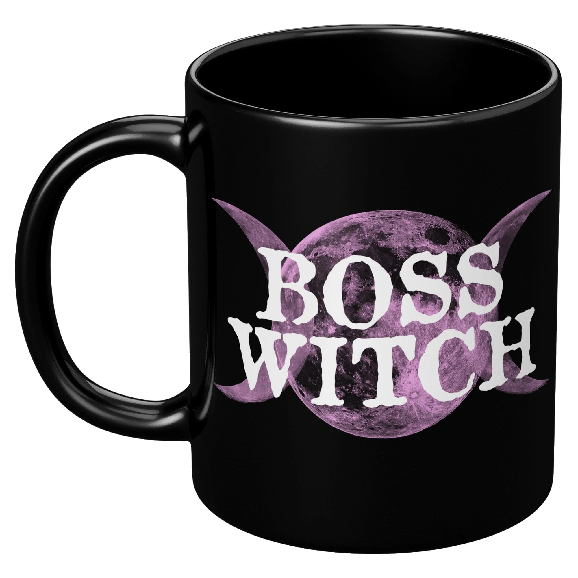 Boss Witch - 11oz Black Mug - Image 3