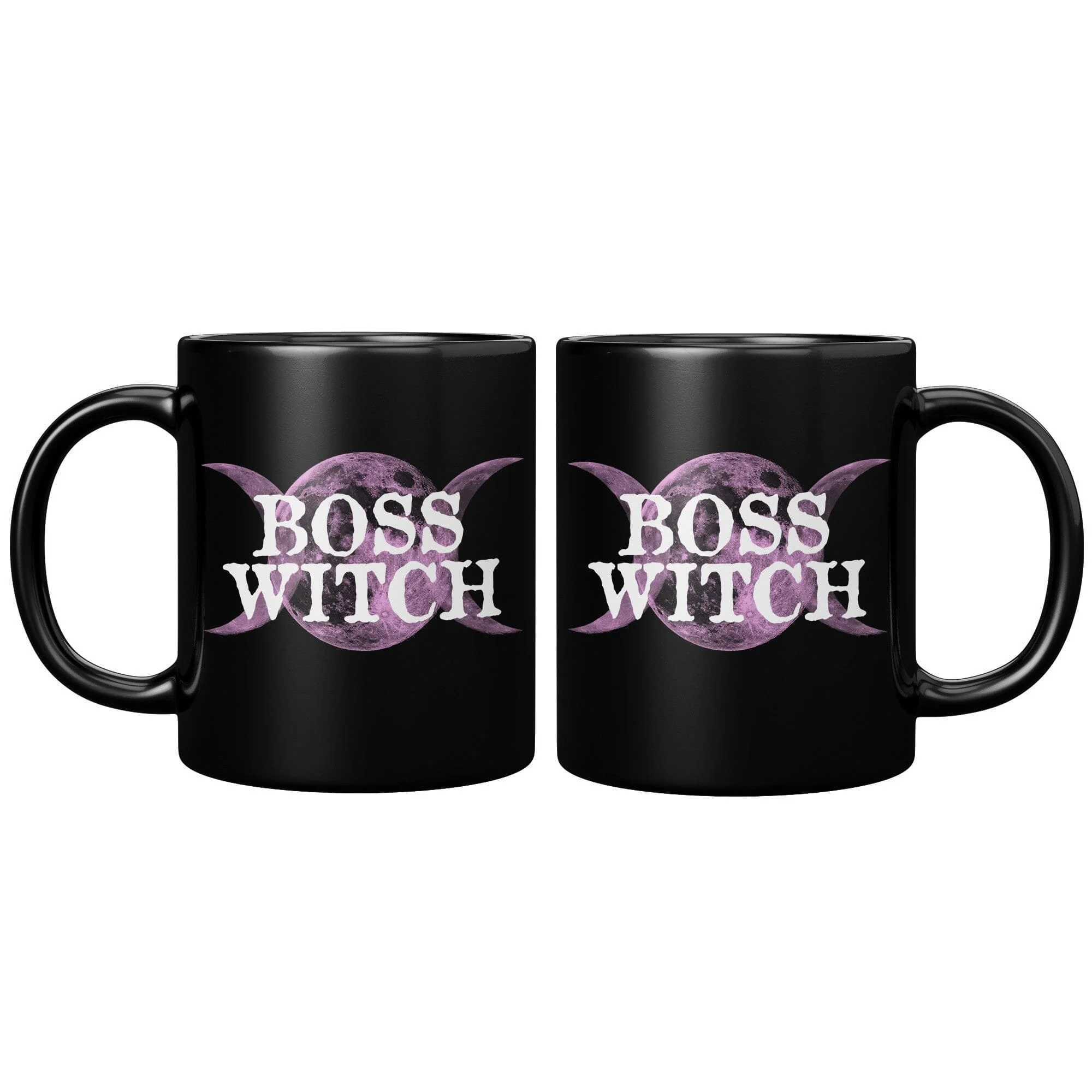 Boss Witch - 11oz Black Mug - Image 5