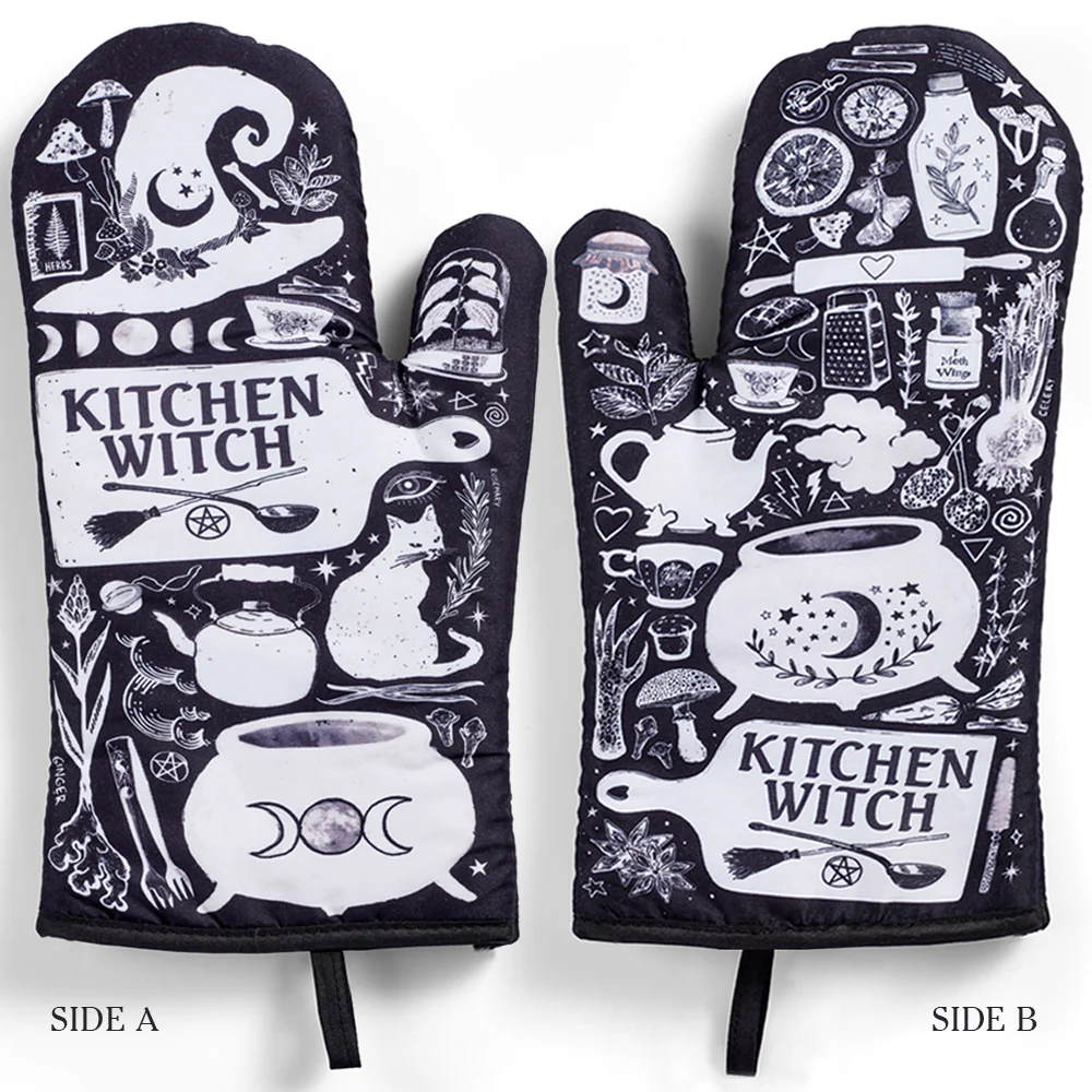 Kitchen Witch Oven Mitt Set - Image 14