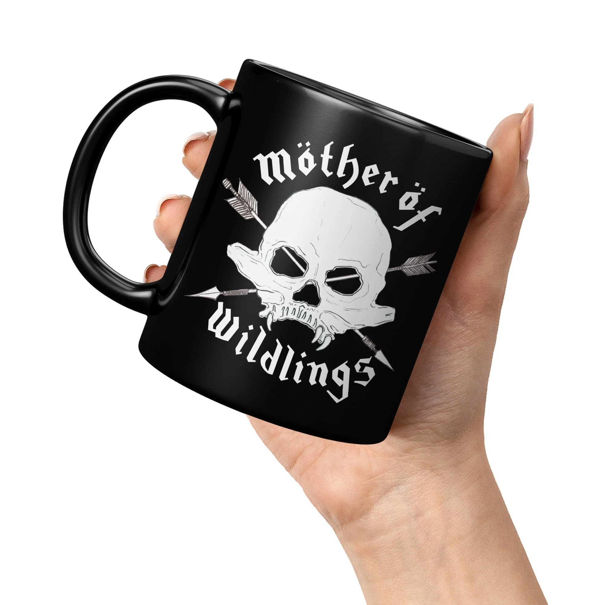 Mother of wildlings - 11oz Black Mug - Image 3