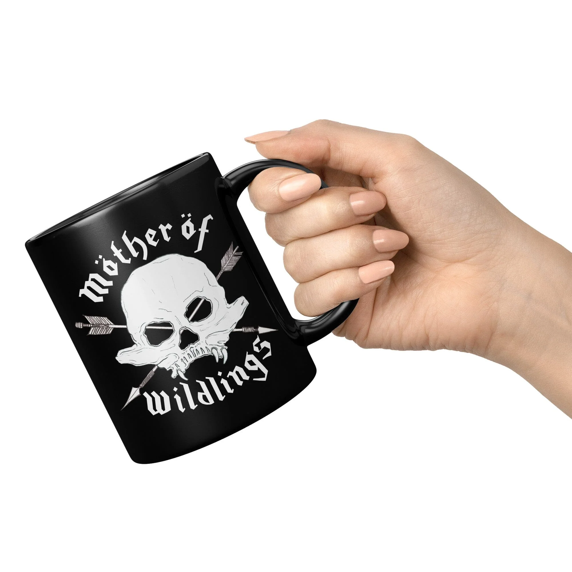 Mother of wildlings - 11oz Black Mug - Image 4