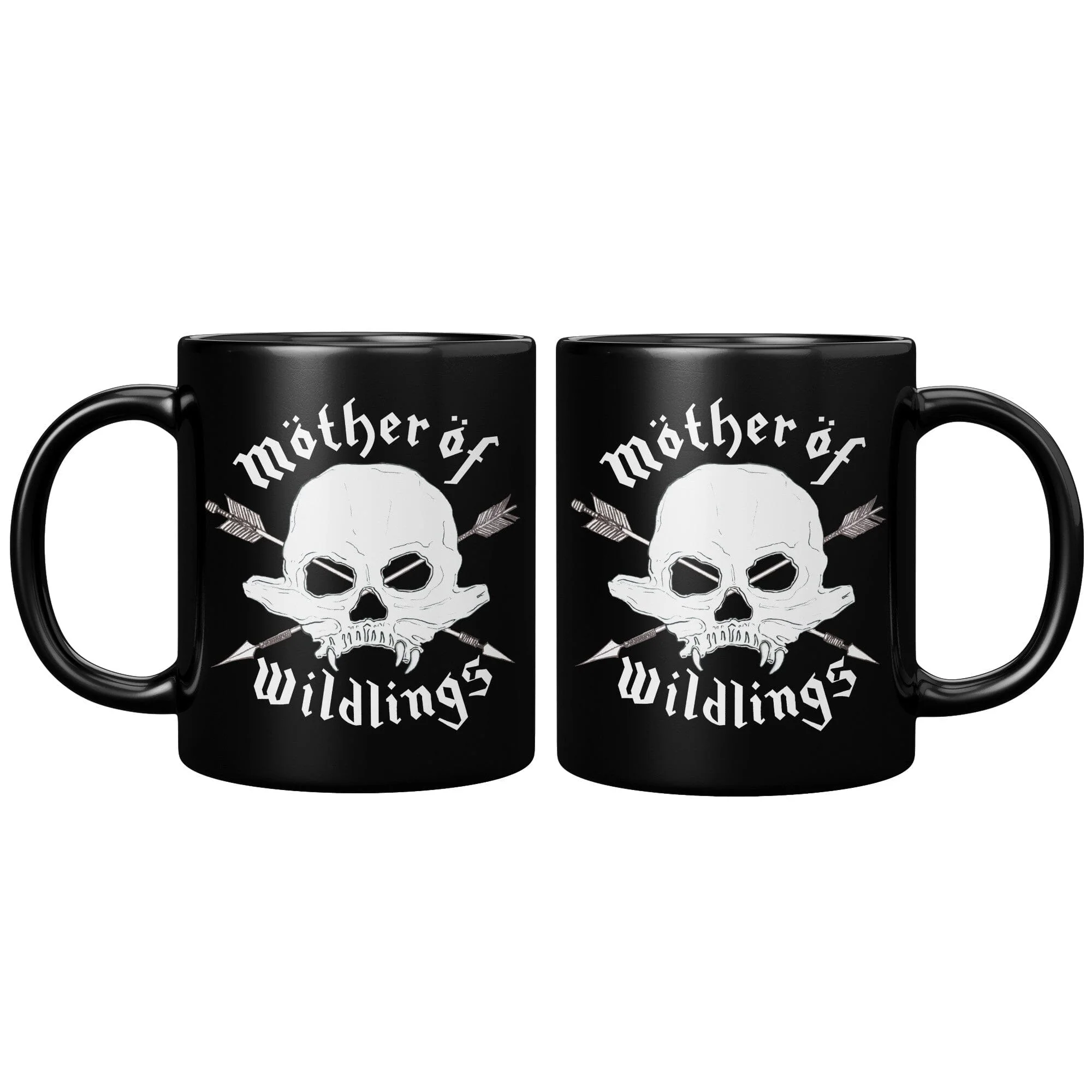 Mother of wildlings - 11oz Black Mug - Image 5
