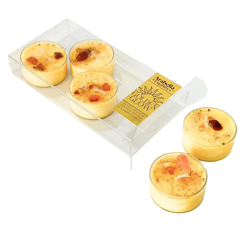 Golden Glow Tea Light Candle Set - Image 3
