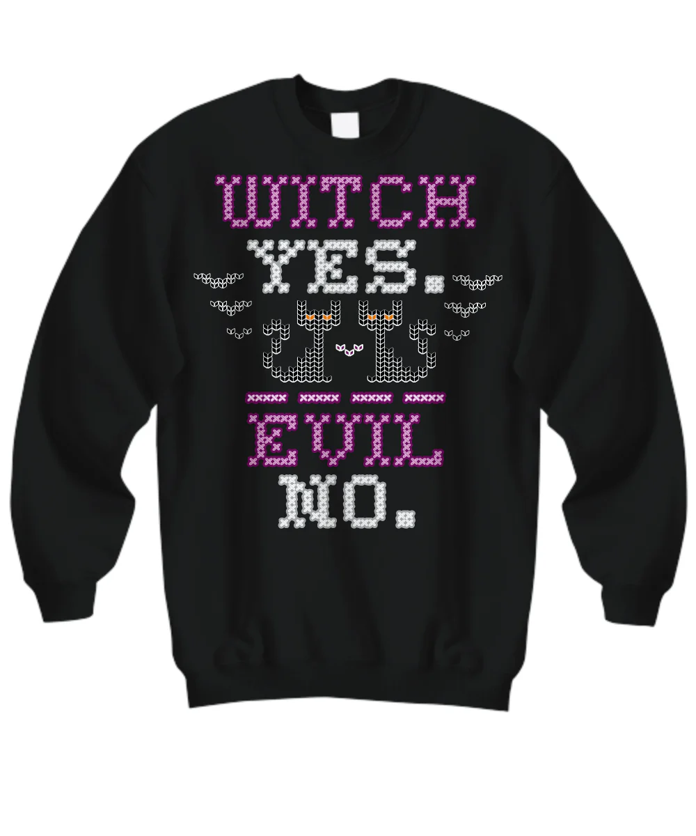 Witch? Yes. Evil? No. long sleeve - Image 4